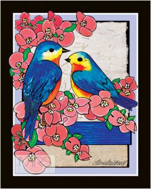 Blue Birds Happiness